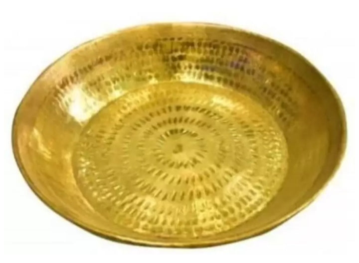 Brass parath/ Dough knitting plate large size 18inch/ fruit plate