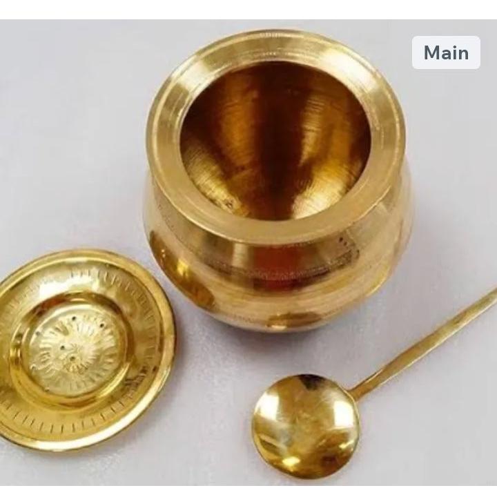 Brass pongal panai traditional South Indian cookwear Heavy weight