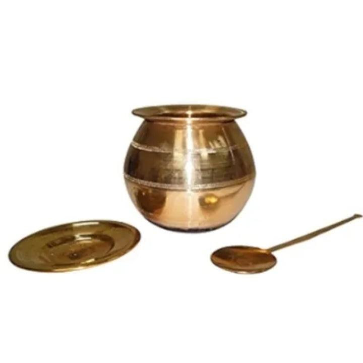 Brass pongal panai traditional South Indian cookwear Heavy weight