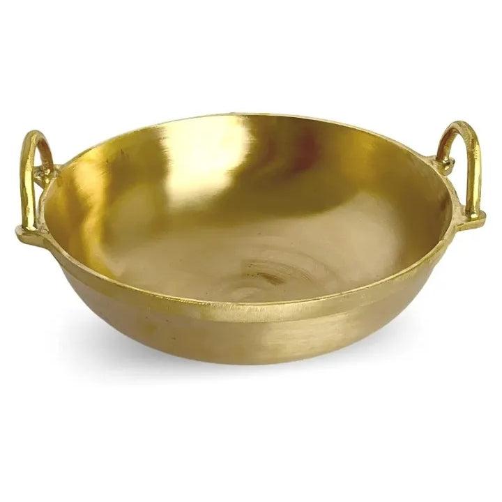 Traditional South Indian Bronze cooking fry pan Diameter 12 inch weight 4 kg Chinchattii