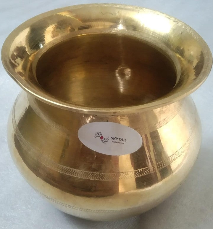 Pure Bronze Handi cooking pot /Vessel, capacity 3Litre weight 2.5 kg