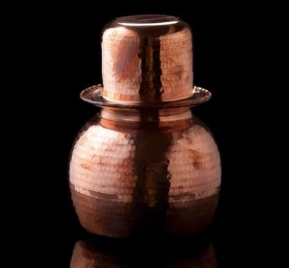 Copper Water Pot With Cup (Sombu - Lota)  best for ayurveda.