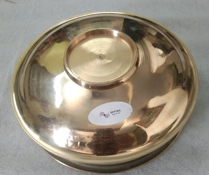 Pure Bronze Pot Handi Vengala Paruppu Kacha Urli Kansa Patra Kancina Patre, 2 Litre made in tamilnadu