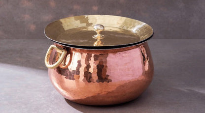 Copper Madurai Handi capacity 4 litre