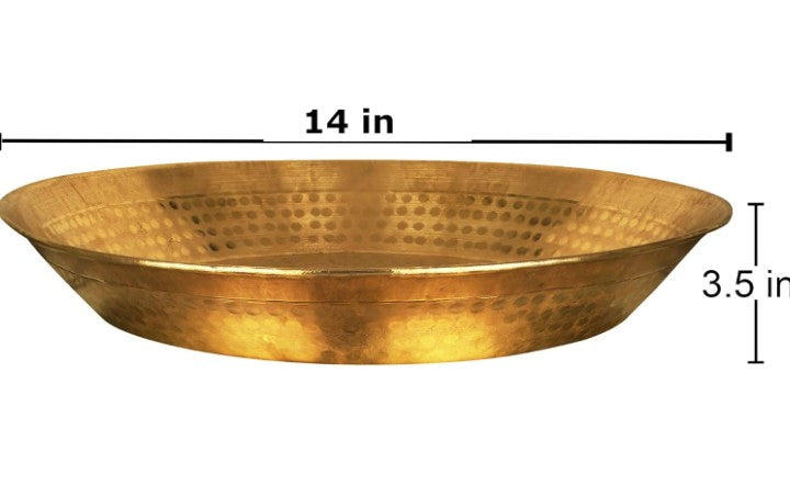 Brass large plate