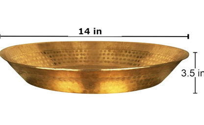 Brass large plate