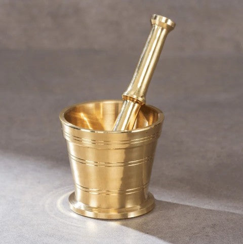 Brass Mortar and Pestle (Okhli