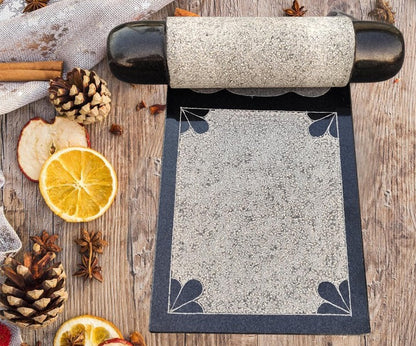 Black granite grinding stone set