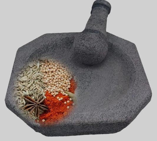 Grinding stone masher for spices and herbs